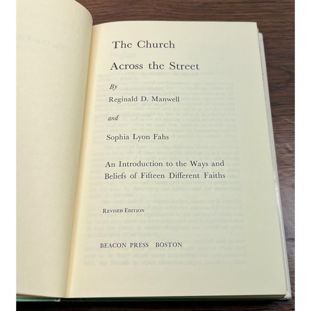 The Church Across the Street by Reginald Manwell 1962 Hardcover Sophia Fahs - Picture 6 of 10